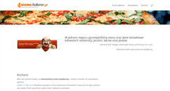 Desktop Screenshot of menu.lukow.pl